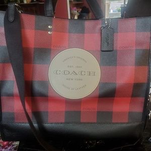 Buffalo Plaid Coach Bag